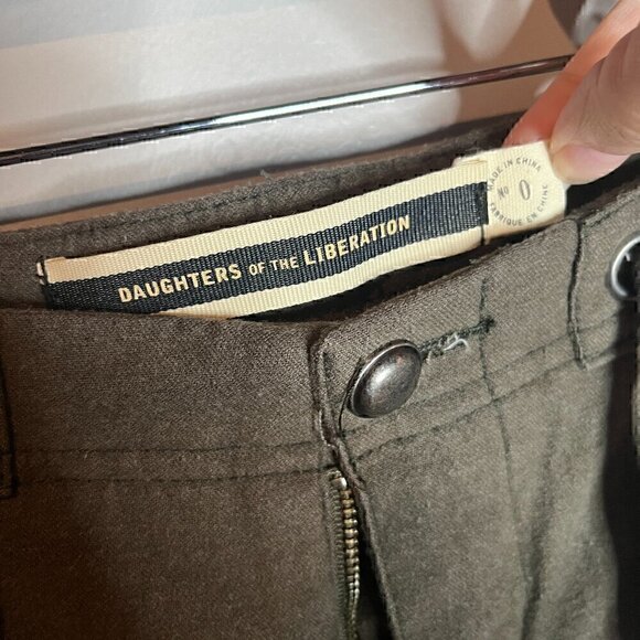 Anthropologie Daughters of the Liberation khaki green cargo jogger pants - Picture 4 of 7